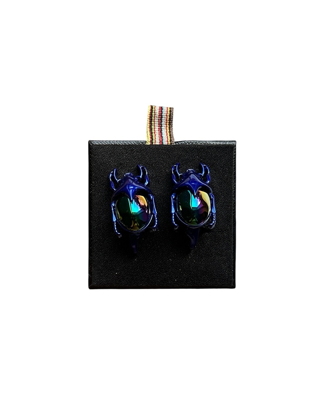 Paul Smith Blue Iridescent Beetle Cufflinks